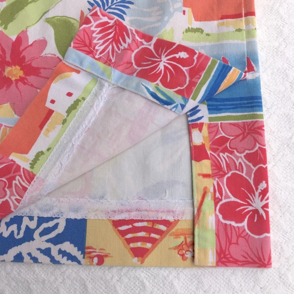 TALBOTS TROPICAL BEACH PATCHWORK SKIRT
